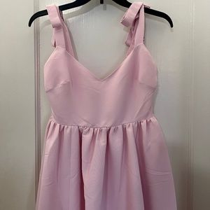 BHLDN Elanor Shoulder-Tie V-Neck Taffeta A-Line Gown